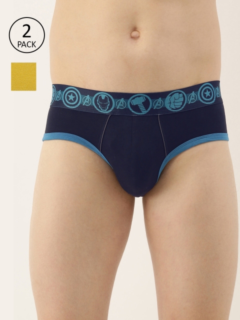 

Zoiro Marvel Men Pack of 2 Solid Briefs AZRMRVBM01, Navy blue