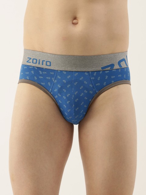 

Zoiro Men Blue Printed Briefs AZLOBB1521