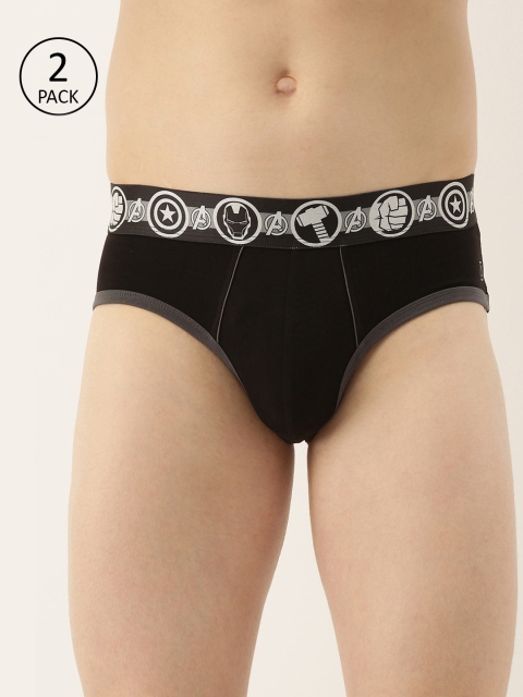 

Zoiro Men Pack Of 2 Black Solid Knitted Basic Briefs AZRMRVBM01