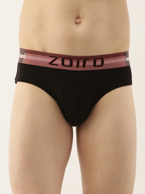 

Zoiro Men Black Solid Briefs AZLOBB1101