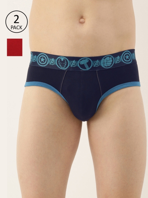 

Zoiro Marvel Men Pack of 2 Solid Briefs AZRMRVBM01, Navy blue