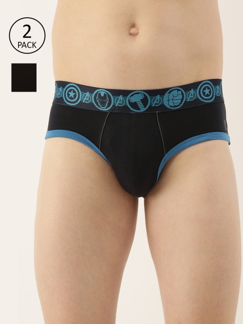 

Zoiro Men Pack Of 2 Black Solid Knitted Basic Briefs AZRMRVBM01