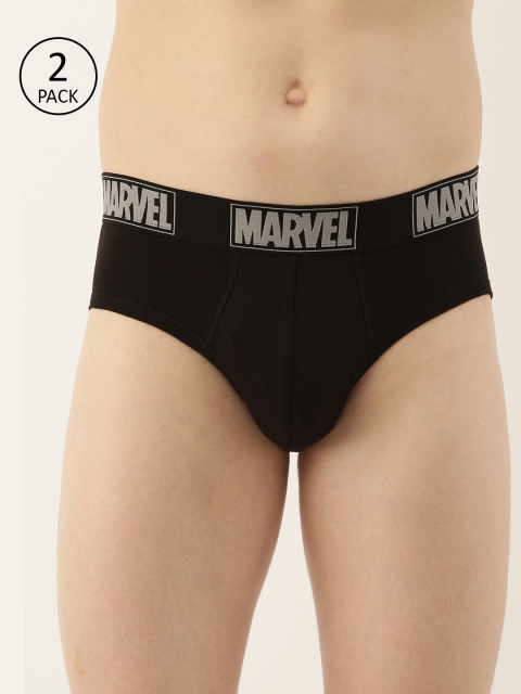 

Zoiro Men Black Pack Of 2 Basic Briefs Marvel # M11