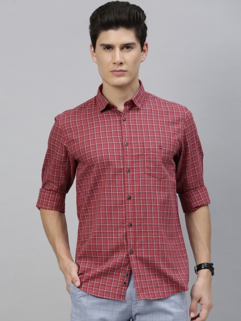 

Louis Philippe Sport Men Red Slim Fit Checked Casual Shirt