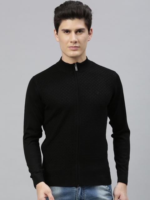 

Louis Philippe Men Black Solid Pullover Sweater