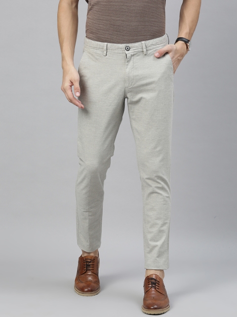

Louis Philippe Sport Men Grey Comfy Tapered Fit Solid Regular Trousers
