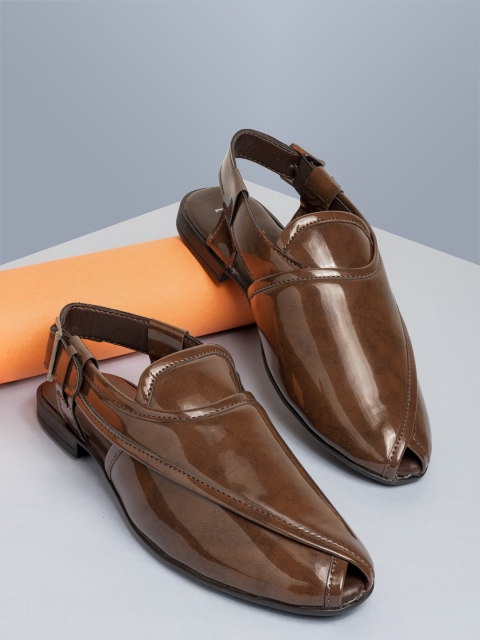 

El Paso Men Brown Peshawari Mules