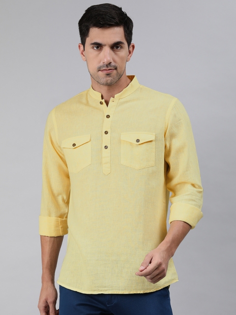 

Ethnix By Raymond Men Yellow Kurta
