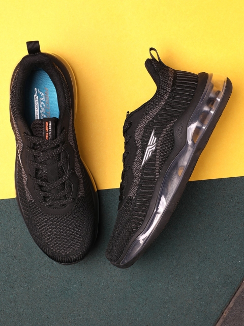 

Red Tape Men Black Mesh Air + Walking Shoes