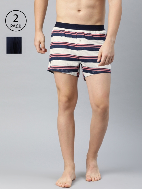 

THE BEAR HOUSE Men Pack Of 2 Knitted Boxers TBH-LORENZO, Navy blue