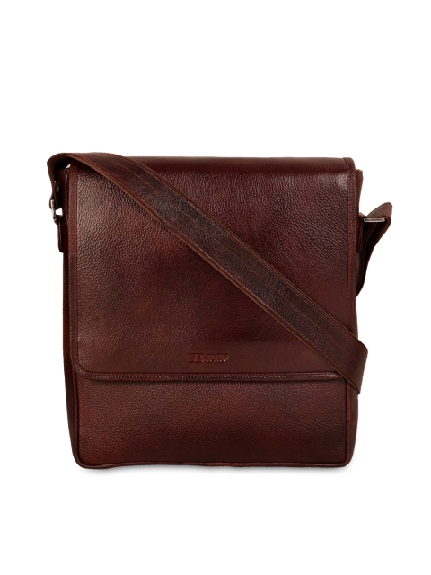 

SCHARF Men Brown Genuine Leather Messenger Bag