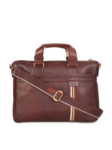 

SCHARF Men Brown Genuine Leather Laptop Bag