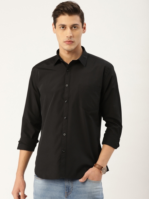 

Style Quotient Men Black Solid Classic Shirt