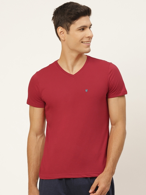 

Sweet Dreams Men Red Solid Lounge Tshirt
