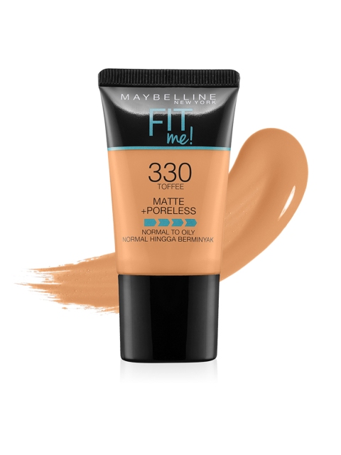 

Maybelline New York Fit Me Matte + Poreless Liquid Foundation Tube - Toffee 330, Beige