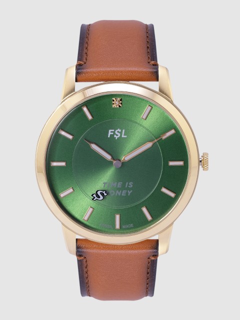 

Fossil Men Green Analogue Watch LE1104