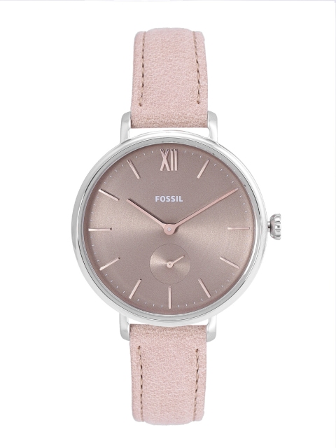 

Fossil Women Taupe Dial & Beige Leather Straps Analogue Watch ES4664