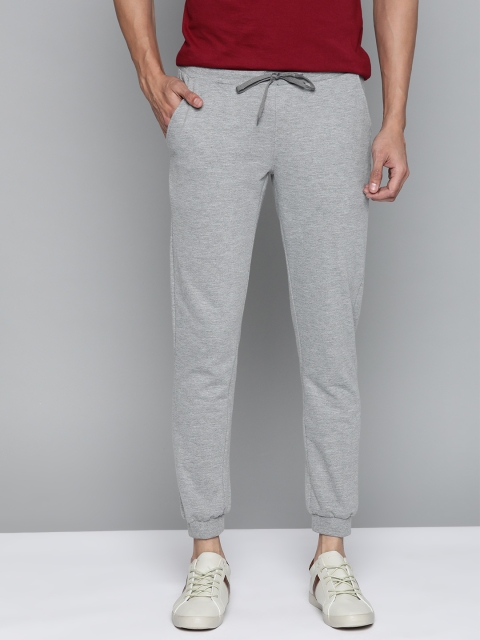 

Mast & Harbour Men Grey Melange Straight Fit Solid Joggers