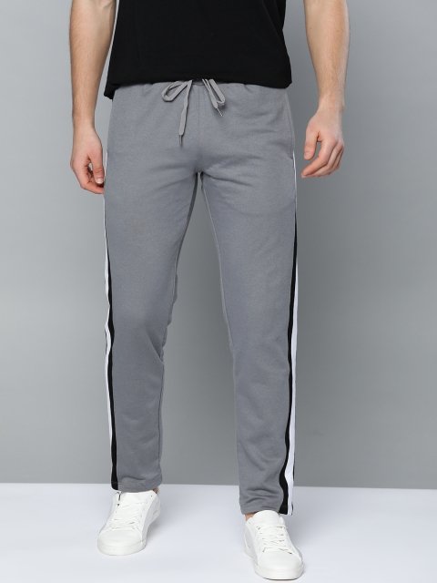 

Mast & Harbour Men Grey Solid Track Pants