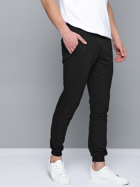 

Mast & Harbour Men Black Solid Joggers