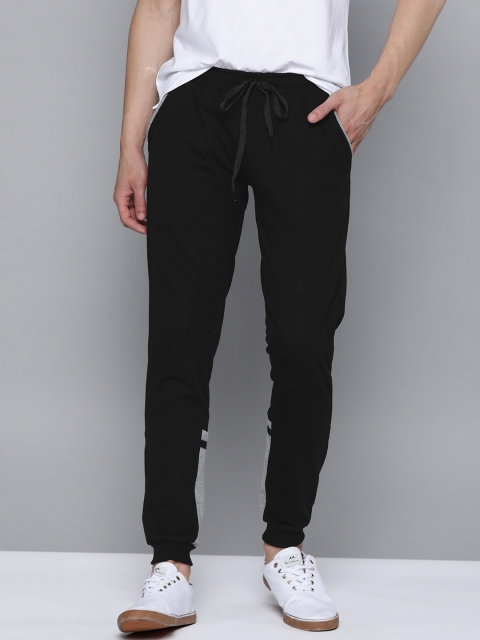 

Mast & Harbour Men Black Solid Joggers