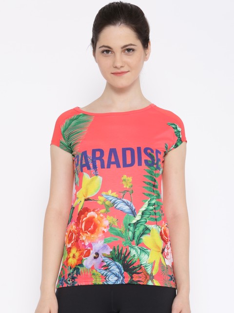 

Ajile by Pantaloons Pink Floral Print Top