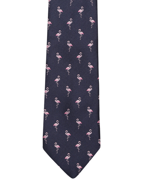 

Marks & Spencer Navy Blue & Pink Flamingo Patterned Bow Tie
