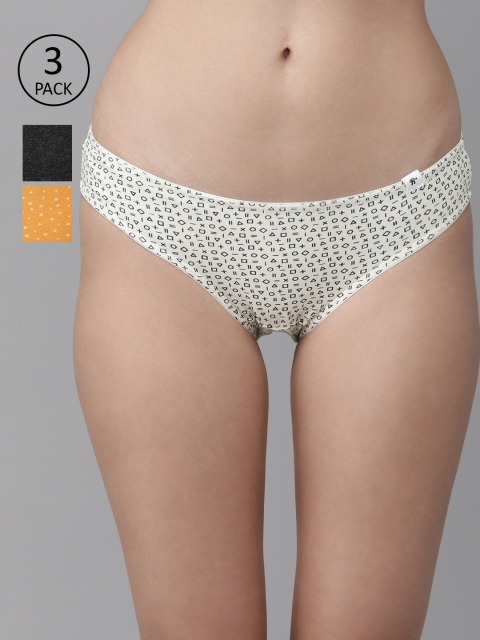 

Roadster Women Pack of 3 Hipster Briefs, White