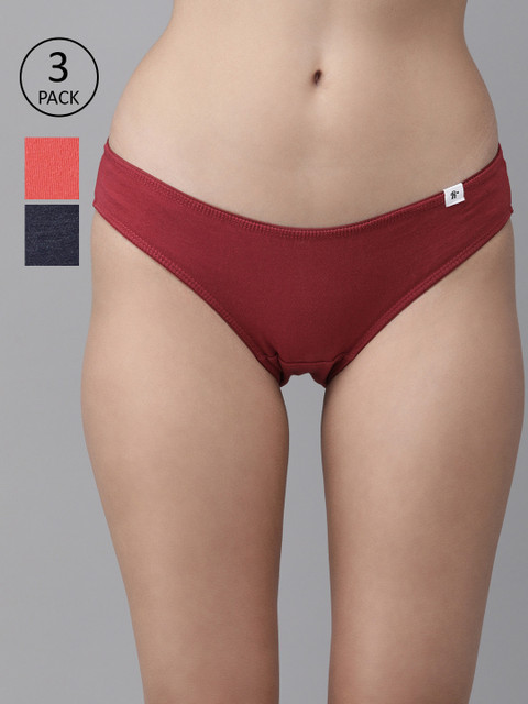 

Roadster Women Pack of 3 Hipster Briefs, Peach