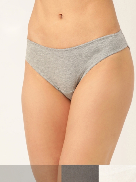 

DressBerry Women Pack of 3 Solid Basic Briefs DB-COO-BIK-013, White