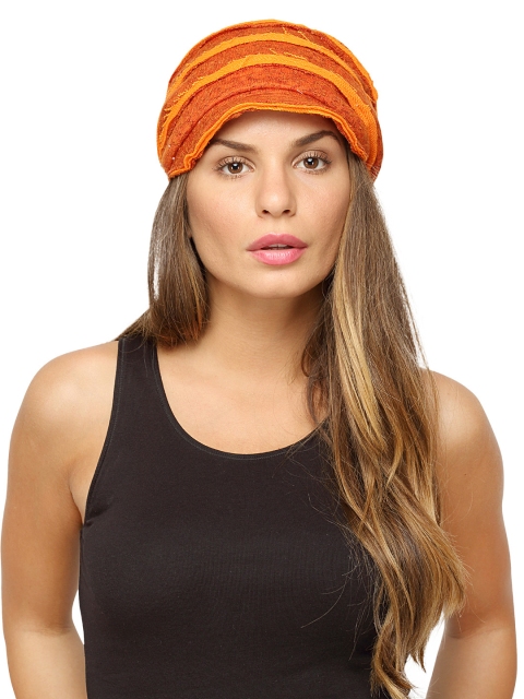 

FabSeasons Women Orange Cloche Hat