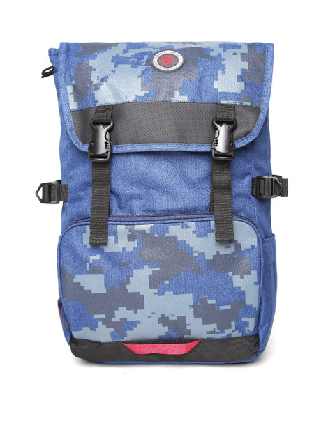 

Roadster Unisex Blue Printed Knapsack Backpack