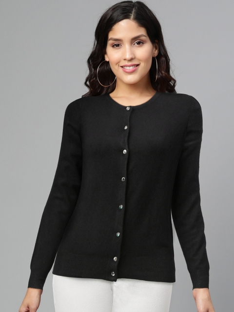 

DOROTHY PERKINS Women Black Solid Cardigan
