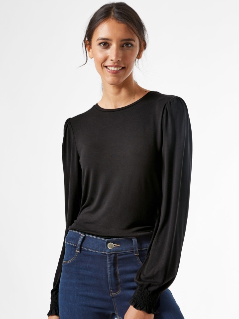 

DOROTHY PERKINS Women Black Solid Top