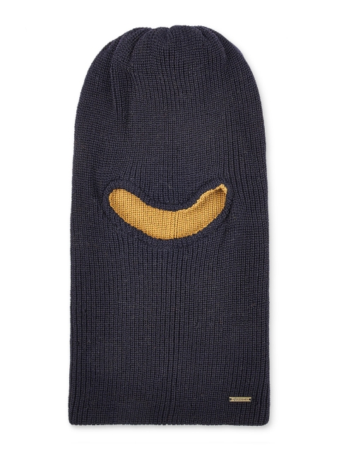 

Kosha Women Navy Blue & Yellow Reversible Beanie Cap