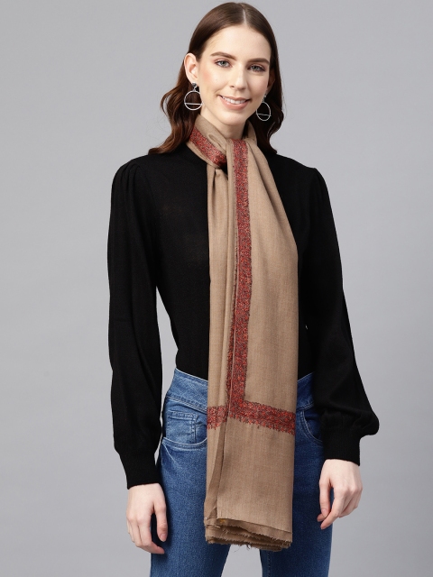 

Cayman Women Brown Solid Shawl