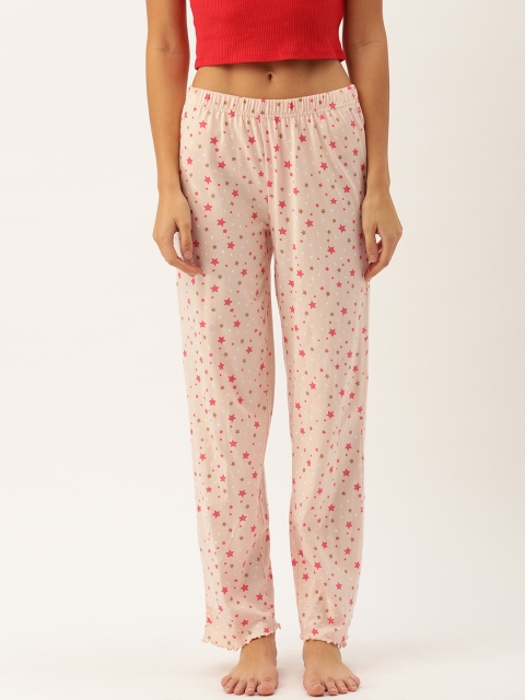 

Slumber Jill Women Peach Printed Lounge Pants