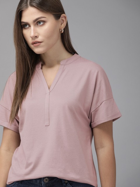 

Roadster Women Mauve Solid Top