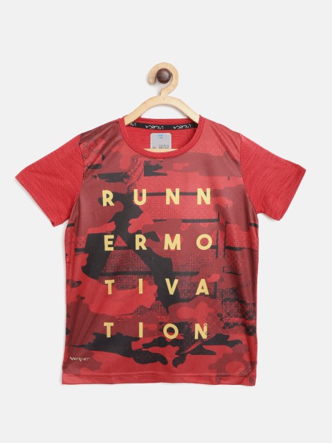 

Sweet Dreams Boys Red & Black Camouflage & Typography Print Knitted Workout T-shirt