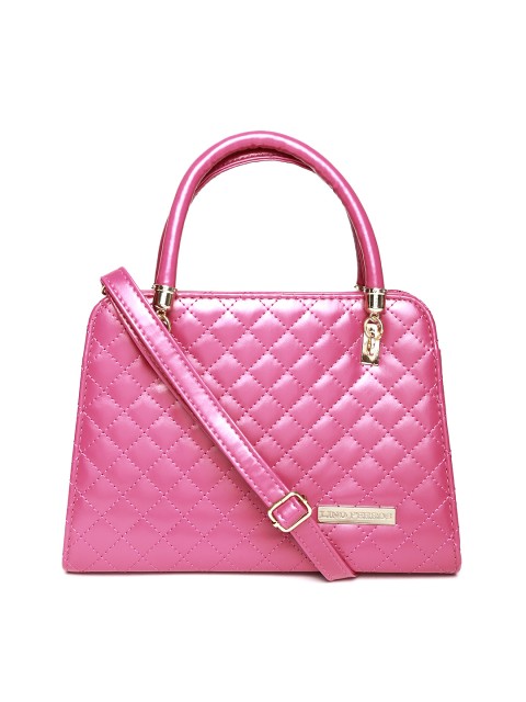 

Lino Perros Pink Quilted Handbag with Sling Strap