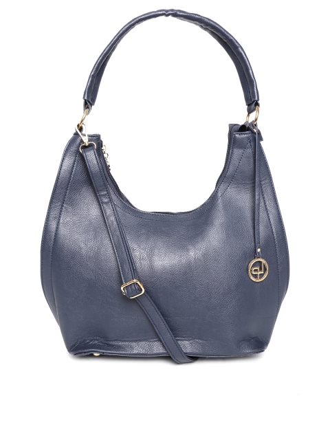 

Lino Perros Navy Textured Hobo Bag, Navy blue