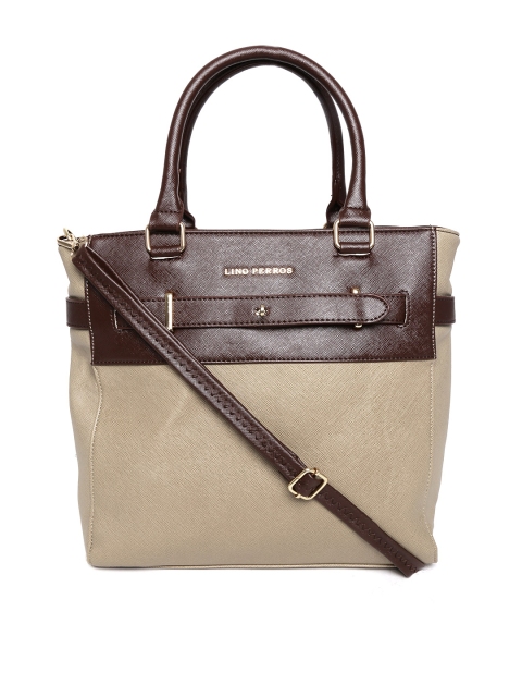 

Lino Perros Beige Shoulder Bag with Sling Strap