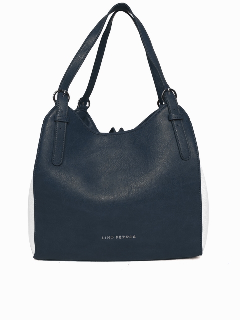 

Lino Perros Blue & Off-White Colourblocked Shoulder Bag