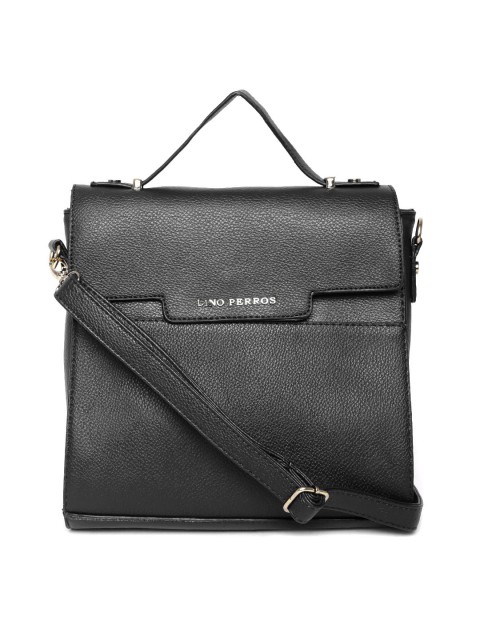 

Lino Perros Black Handbag with Sling Strap