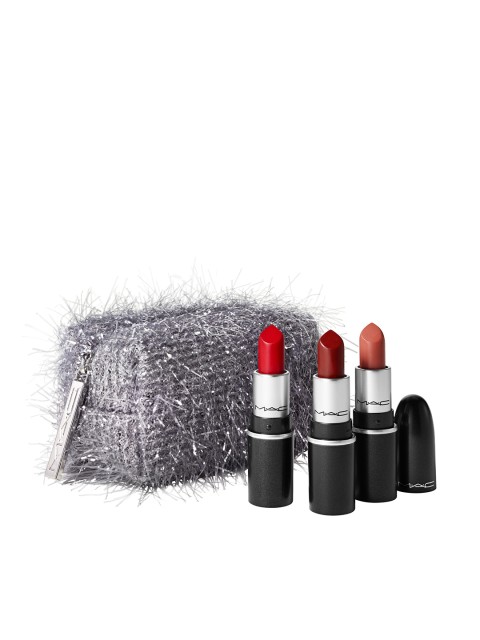 

M.A.C Fireworked Like A Charm Mini Lipstick Kit- Red