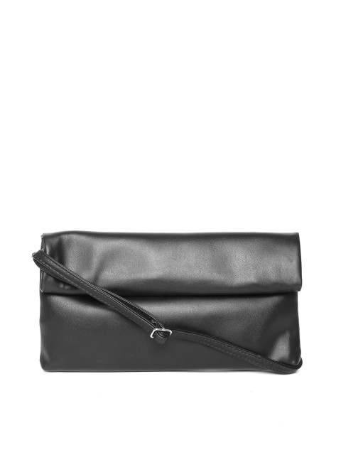 

Lino Perros Black Clutch with Sling Strap