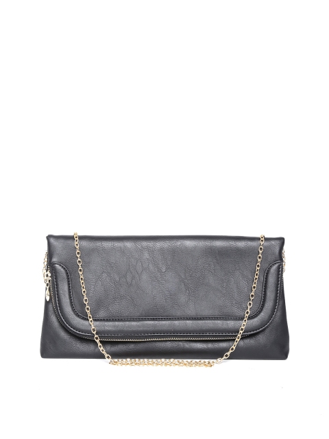 

Lino Perros Black Clutch with Chain Strap