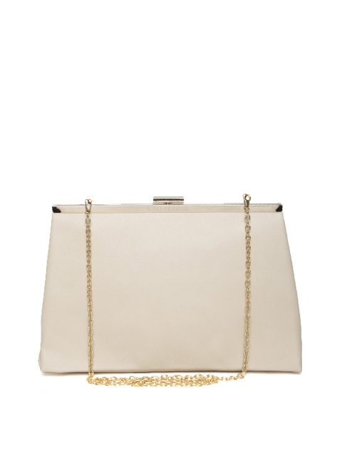 

Lino Perros Cream-Coloured Clutch with Chain Strap