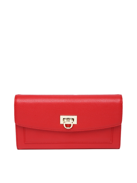 

Lino Perros Women Red Solid Two Fold Wallet