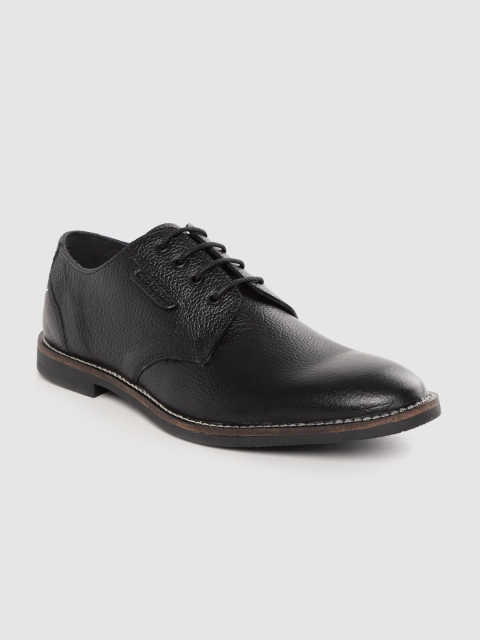 

CLOG LONDON Men Black Leather Formal Derbys